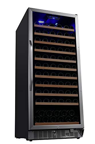 EdgeStar-CWR1212SZ-24-Inch-Wide-111-Bottle-Capacity-Free-Standing-Single-Zone-Wine-Cooler-with-Even-Cooling-Technology