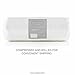 WEEKENDER Down Alternative Hotel Quality 100% Cotton Cover-Soft Queen (1 Single Pillow), White