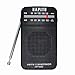 Pocket AM FM Radio Portable Digital Tuning with Best Reception - Hapito Personal Small Transistor Radio with Sterio Earphone, Rechargeable Battery and Lock Screen for Walk/Gym (White)