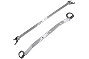 BFC Megan Anodized Polish Front Rear Upper Strut Tower Brace Bar (MR-SB-HC8800FU-1P, MR-SB-HC88RU-1P)