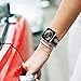 GHIJKL Sport Bands Compatible with Fitbit Versa/Fitbit Versa 2/Fitbit Versa Lite, Breathble Soft Narrow Slim Replacement Wristband for Women Men, Small, Black/Pink