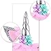 Unicorn Headband for Girls, ZOUTOG Gold/Silver Horn Unicorn Headbands, Party Supplies Headwear Accessory - 6 Pack