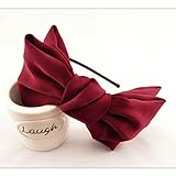 DDU(TM) 1Pc Red- Fashion Sweet Korean Style Big Bowknot Hair Band Bow Headband Hair Accessory