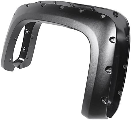 Luckmart 4pcs Paintable ABS Smooth Wheel Fender Flares (Pack of 4), for 2007-2013 Chevy Silverado 1500 2500HD/3500HD