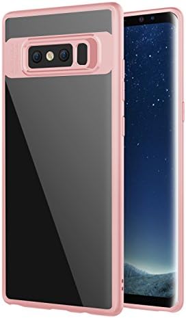 Samsung Galaxy Note 8 Case,Pretid Acrylic Hard back Air Cushion Technology and Soft TPU Edge Scratch-Resistant for Galaxy Note 8 (Pink)