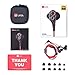 Earbuds, UiiSii DT200 In Ear Headphones with Microphone and Volume Control, Dual Drivers Earphones with HiFi Audio, Deep Bass for Noise Isolating, Compatible with Apple Headphones, Android(Black)
