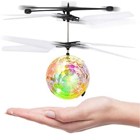 Fliegende Kugel Induktionskristall Fliegen Kugel Leuchtende Perlen Leuchten Leuchtende Led Leuchten Bunten Lichter Ball Sense Flugzeug Spielzeug Modell Spass Gadgets Jungen Und Madchen Geschenke Amazon De Kuche Haushalt