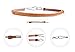 Nanxson Women's Skinny Belt Solid Color Hook Leather Dress Waist Belt PDW0002 (brown)
