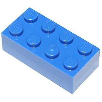 LEGO Parts and Pieces: Blue (Bright Blue) 2x4 Brick x50