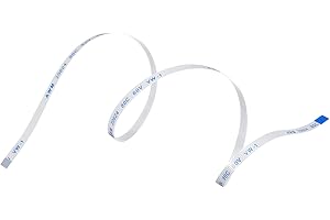 MECCANIXITY FFC Ribbon Flat Flexible Cable, 6 Pin 0.5mm Pitch 300mm Long (B Type) for LCD 3D Printer Camera DVD TV Laptop Audio Pack of 10