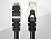 Cables Direct Online 30FT S/FTP Cat7 Copper Network Ethernet Patch Cable, Internet Wire, Compatible with PC, Laptop, Modem, Router, TVs, Printer Cord, Consoles for Home and Office (30ft, Black)