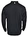NIKE Men's Dry Half-Zip Golf Shirt, Black/White/White, Large