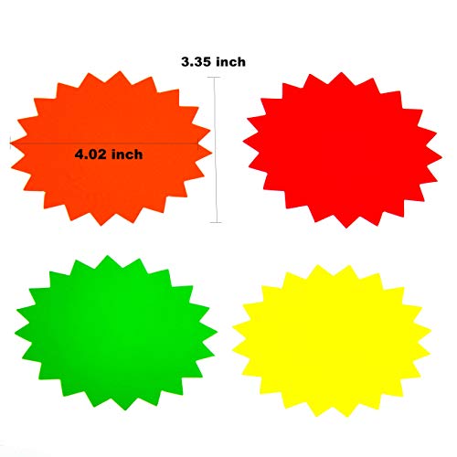 RXBC2011 80-Pack Star Burst Signs for Retail