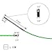 Fish Tape Electrical Wire Threader Wire Puller and Fish Tape Fastener tool 49FT(15M) (Free 1pcs Waist Tape Thong Holder Chain Clip)