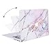MOSISO Compatible with MacBook Air 13 inch Case (Models: A1369 & A1466, Older Version 2010-2017 Release), Plastic Pattern Hard Shell Case & Keyboard Cover & Screen Protector, Colorful Marble