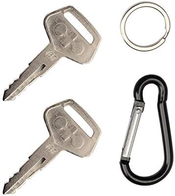 Komatsu TR261434 and John Deere 650-1450 Series Tractors and Machines Equipment Key-Ignition Key for Kalmar, Dressta, Sakai, (Pack of 2)