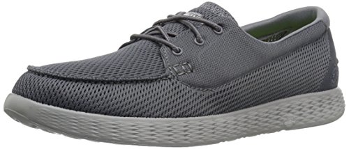 Skechers Performance Men s on-the-Go Glide-Aboard Boat Shoe, Charcoal, 11 M US