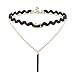 Jane Stone Vintage Black Velvet Choker Necklace Gothic Jewelry with Pearl and Infinity(Fn2141-8set)