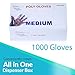 Disposable Gloves, 1000 Poly Food Service Gloves, Powder and Latex Free by Upper Midland