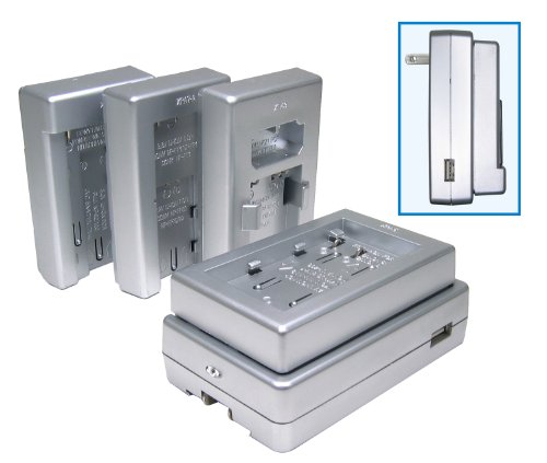 Lenmar SOLOXP-C Universal Li-Ion Travel Charger with USB Power Port for Canon BP and NP Models