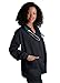 Adar Uniforms, Universal Scrubs for Women - Round Neck Warm-Up Scrub Jacket - 602 - Black - XL