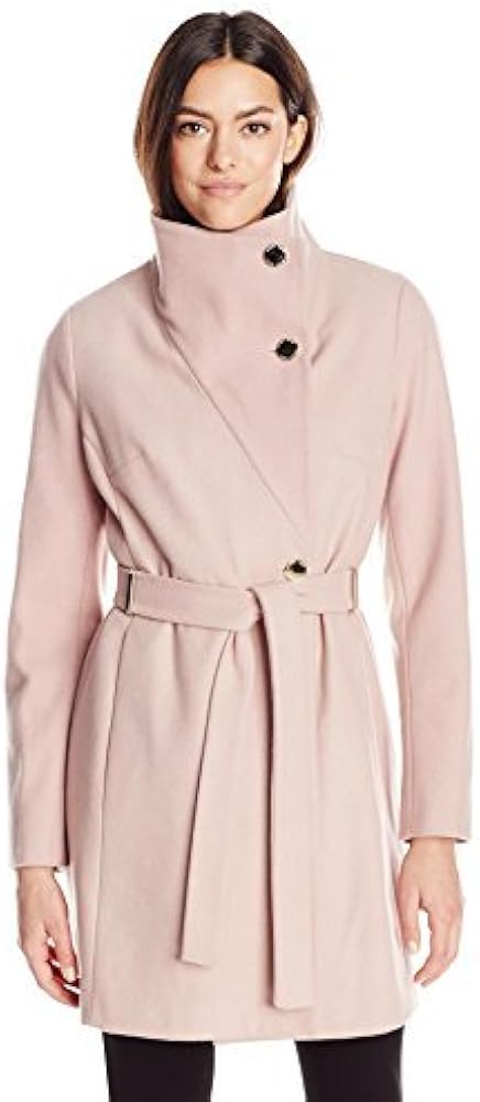blush wrap coat