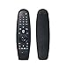 Silicone Magic Remote Cover - Compatible with LG Magic AN-MR600/MR650/MR19BA/MR20GA TV - Protective Skin Holder with Remote Loop (Black)