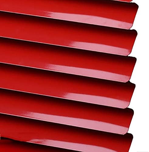 Venetian Blinds Waterproof and mildewproof Aluminum Horizontal Shutters, Suitable for Kitchen Bathroom, Red, Easy Fit color : Red, Size : 120(W) x175(H) cm