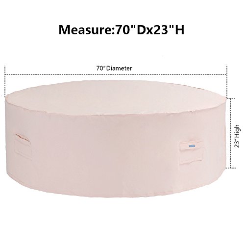 Patio Watcher Medium Round Patio Table and Chair Set Cover Durable and