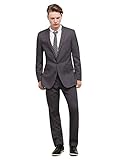 Kenneth Cole REACTION Men's Grey Solid Suit Separate Jacket,  Gray, 48 R