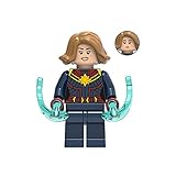 Super Heroes 'Carol Danvers' with Suite Minifigures Model Building Blocks Kids Gift Toys