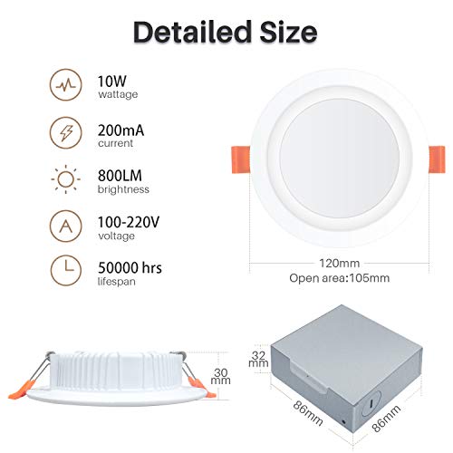 LED Smart Recessed Lighting 4 Inch Recessed Light IC Rated ETL