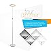 Brightech - SKY LED Torchiere Floor Lamp - Dimmable Super Bright 30-Watt LED - Warm White Color - Omni-Directional Head - Sleek White Finish