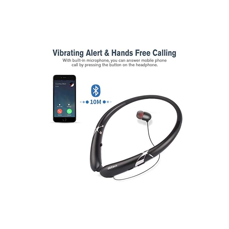 Bluetooth Headphones, Doltech Bluetooth 5.0 Neckband Headphones Noise