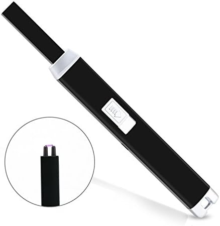 Electronic Arc Lighter Plasma Candle Lighter, Multipurpose USB Rechargeable Lighter, Flameless Windproof Long Lighter for Candles Grill Gas Stove Camping BBQ Party Survival