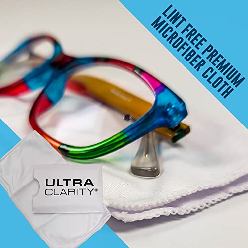 ULTRA CLARITY Eyeglass Lens Cleaning Spray 7oz Value Pack, 1oz Spray, 6oz Refill, & Microfiber