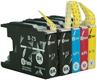 iTinte Compatible Brother Ink LC75 XL 5-Pack (2 Black, 1 Cyan, 1 Magenta, 1 Yellow) for Brother Printer MFC J6510DW J6710DW J6910DW J280W J425W J430w J435W J5910DW J625DW J825DW J835DW