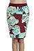 Meaneor Women's Printed Graffiti Elastic Waist Bodycon Pencil Skirts