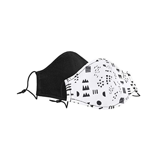 The Honest Company 100% Cotton Adult Face Masks Reusable Adjustable Machine Washable 5.5 x 8 inches 2 Count Pattern Play