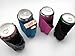 Beer Can Chuggie With Two Pockets, Holds Phone, Keys and Accesories, 3mm thick Neoprene (Black, 1 Pack)