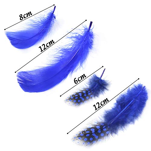 VGOODALL 500 Stück Bunte Federn, Farbe Indianer Ferdern zum Basteln für DIY Ohrring Hochzeit Traumfänger Kopfschmucksfedern