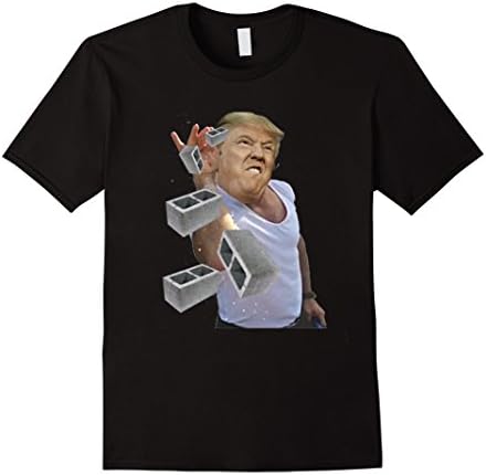 Men's Salt Bae Trump Mexico Wall T-Shirt 3XL Black
