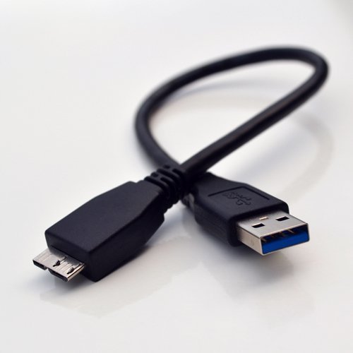 Consoletronic 15cm / 0.5ft Superspeed 3.0 USB Data Cable Lead for - LaCie 4 TB Porsche Design/Portable External Hard Drive