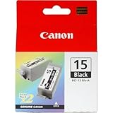 Canon BCI15BK (BCI-15) Ink Cartridge, Black, 2/PK - in Retail Packaging