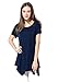 LARACE Short Sleeve Shirts for Womens Plus Size Tops Casual Summer Clothes Asymmetrical Tunic Blouses(Navy Blue 2X)
