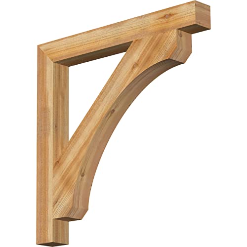 4"W x 36"D x 36"H Legacy Block Rough Sawn Bracket, Western Red Cedar