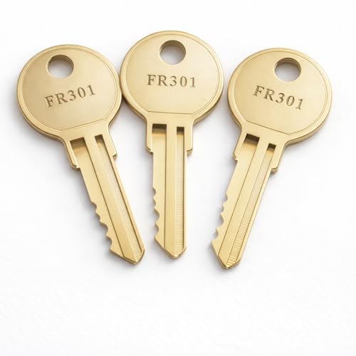 3-Pack FR448 Replacement Keys Compatible with Steelcase Office Furniture Desks File Cabinets Storage, Pre Cut to Key Code FR301-FR450 at Amazon