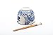 Happy Sales HSRB-COIBLU, Japanese Ramen Udon Noodle Bowl with Chopsticks Gift Set, Blue Coi