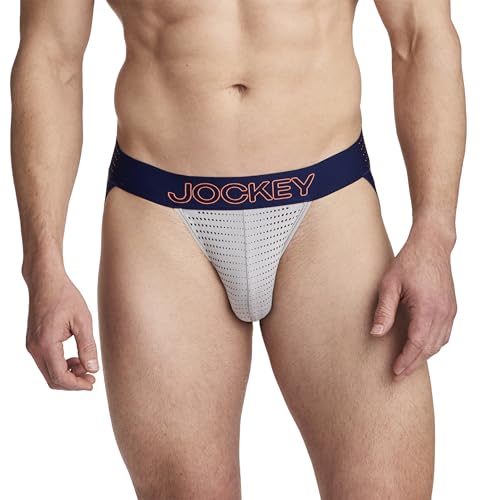 Jockey Men's Underwear EverActive VentraCool Air Jock Strap, Grey Dove, XL at Amazon