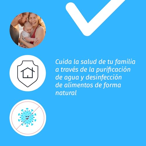 Plata Plus microbicida para agua, frutas y verduras 1000 ml.